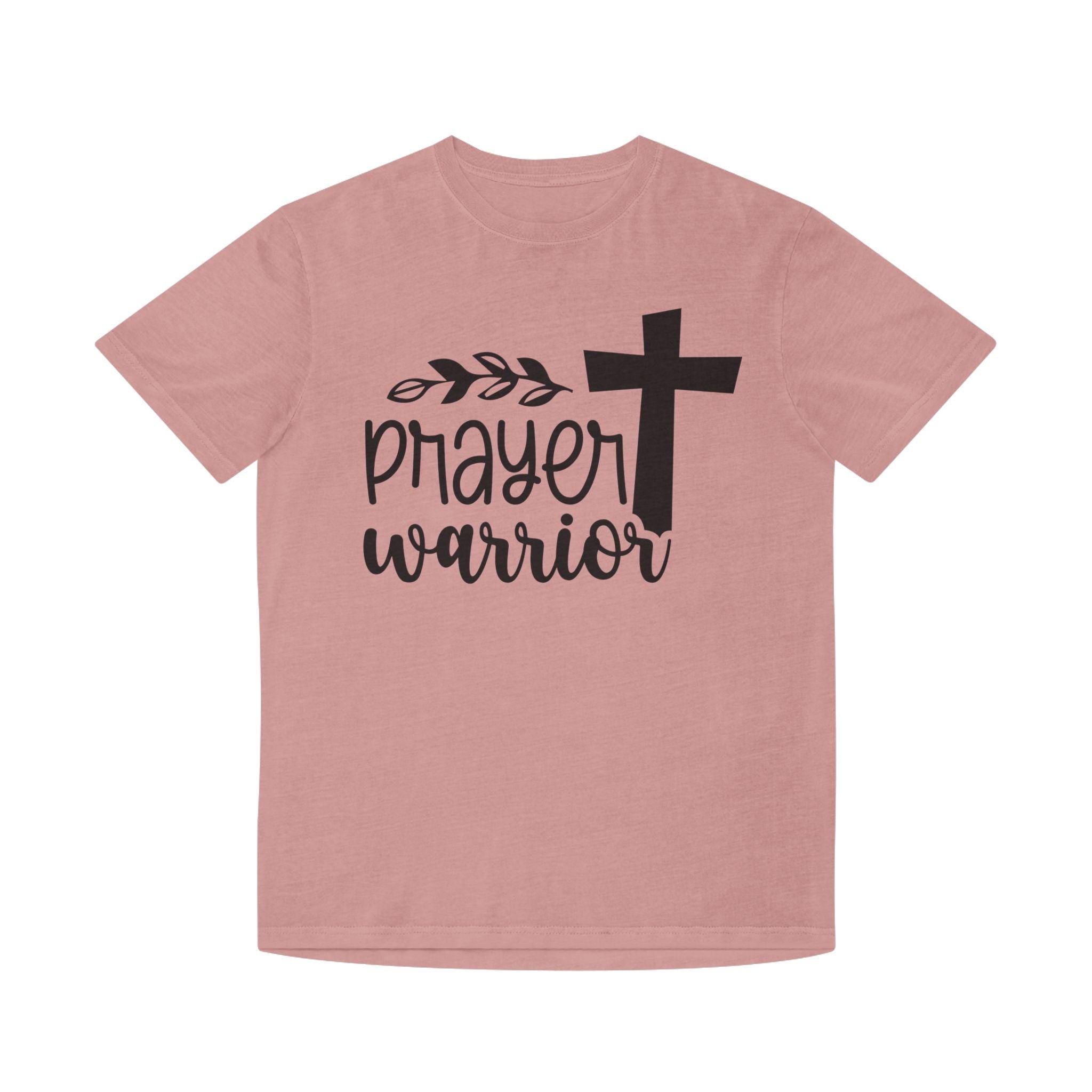 Prayer Warrior Unisex Faded Shirt, Faith-Based Apparel, Inspirational Tee, Christian Gift, Cozy Everyday Wear