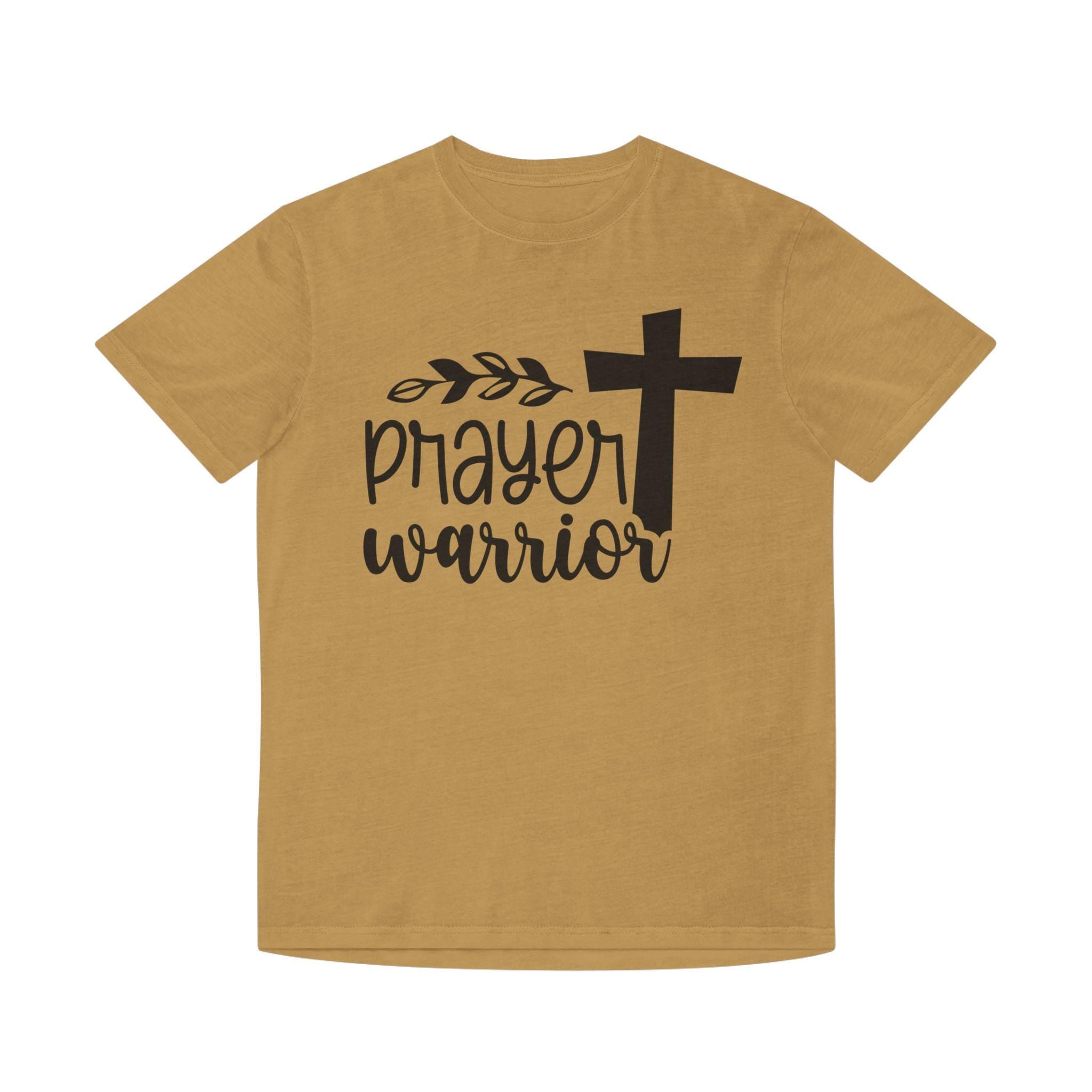 Prayer Warrior Unisex Faded Shirt, Faith-Based Apparel, Inspirational Tee, Christian Gift, Cozy Everyday Wear