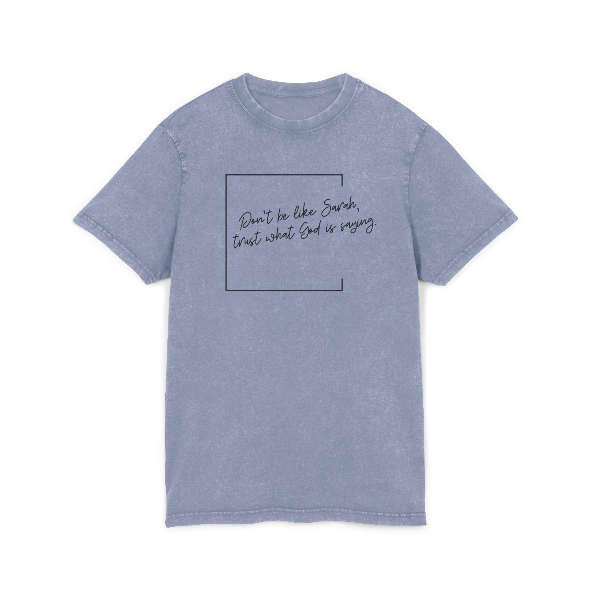 Christian Trust God Acid Wash Tee - Religious Women's T-Shirt