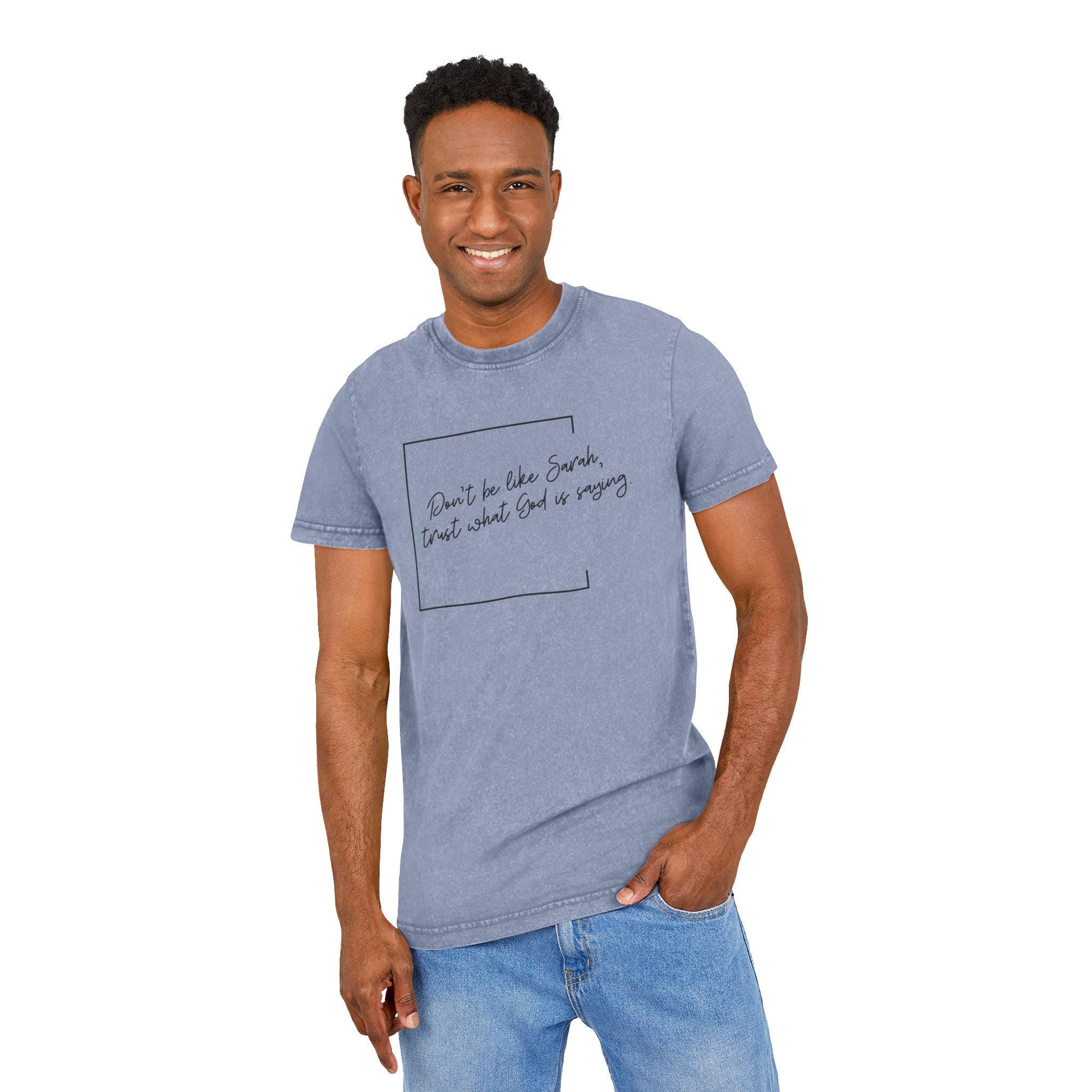 Christian Trust God Acid Wash Tee - Religious Women's T-Shirt