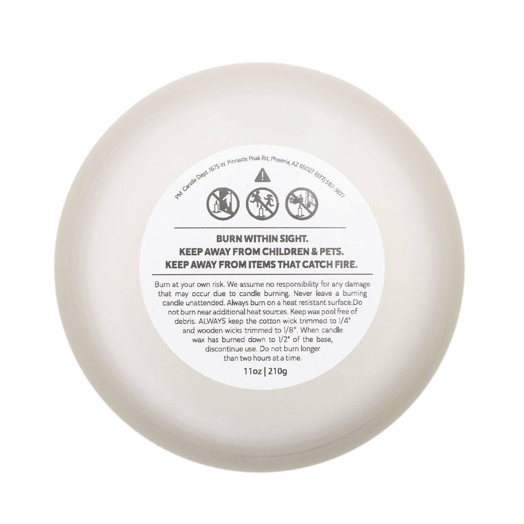 Bestie Energy Scented Candle: 11oz Frosted Glass, Maple Lid