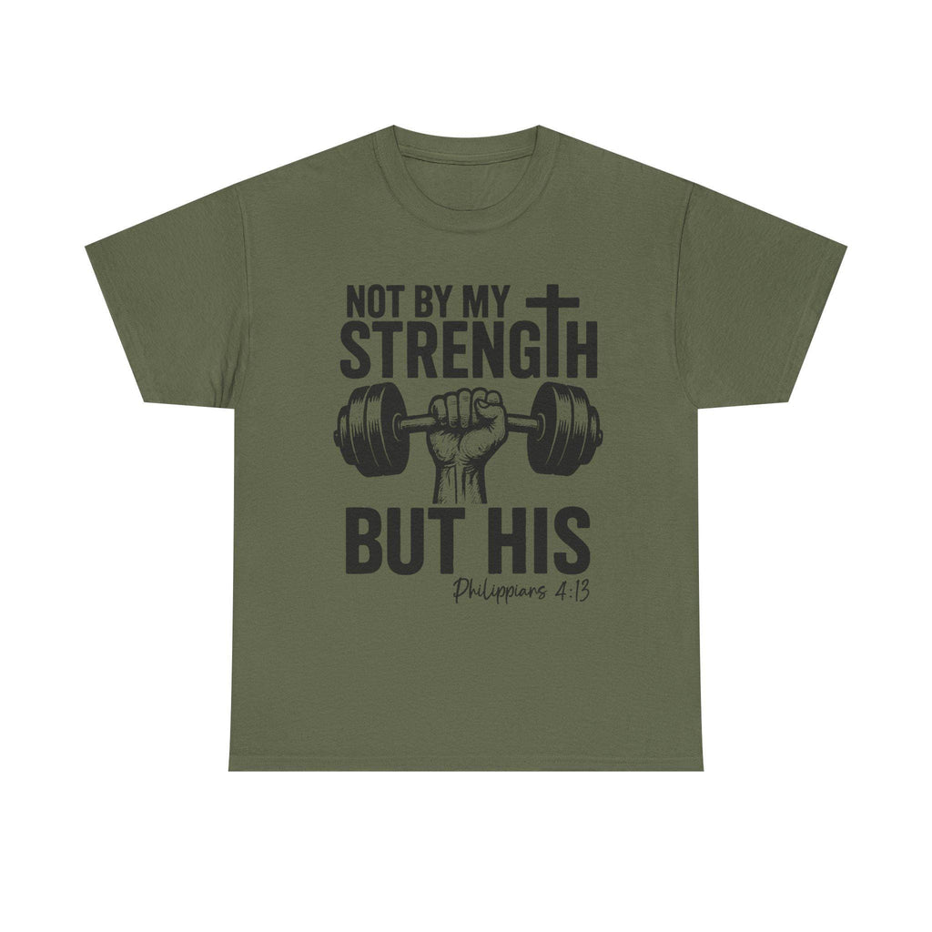 Faith-Inspired Workout Tee: Not by my Strength but by His