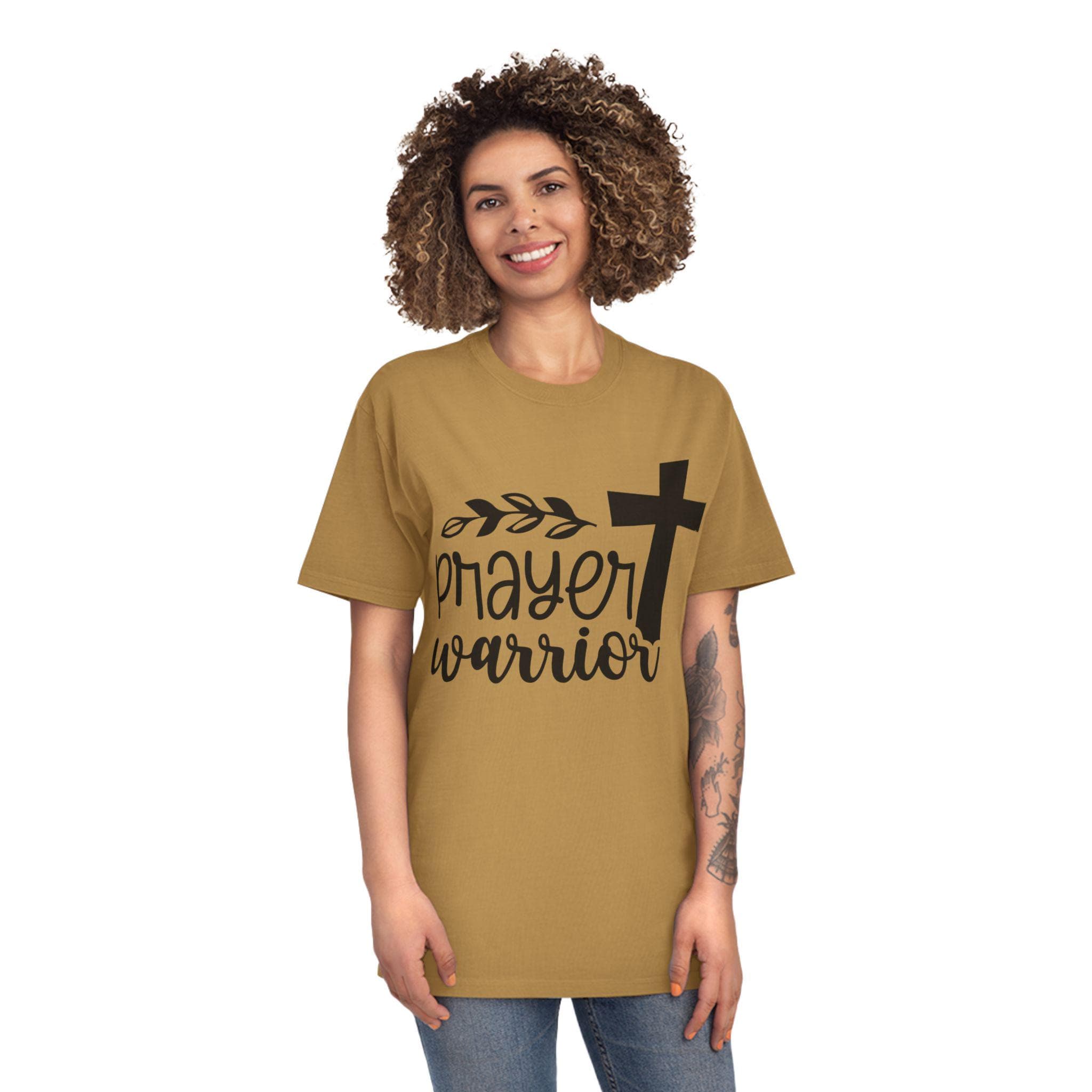 Prayer Warrior Unisex Faded Shirt, Faith-Based Apparel, Inspirational Tee, Christian Gift, Cozy Everyday Wear