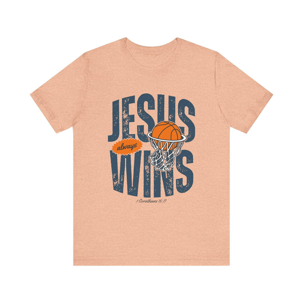 Jesus Wins Basketball Tee: Christian Sports Apparel