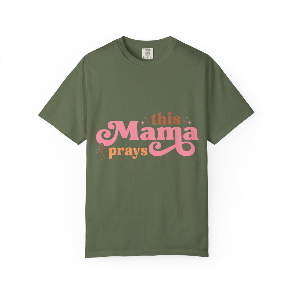 Faithful Mama Prays T-Shirt: Soft Vintage Christian Tee