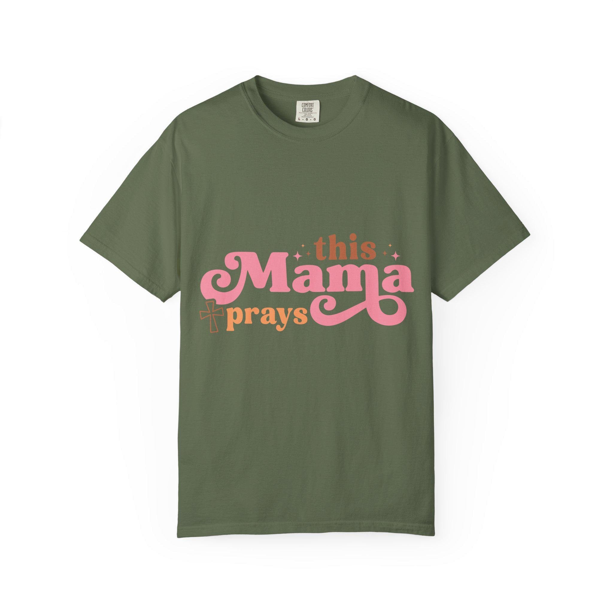 Faithful Mama Prays T-Shirt: Soft Vintage Christian Tee