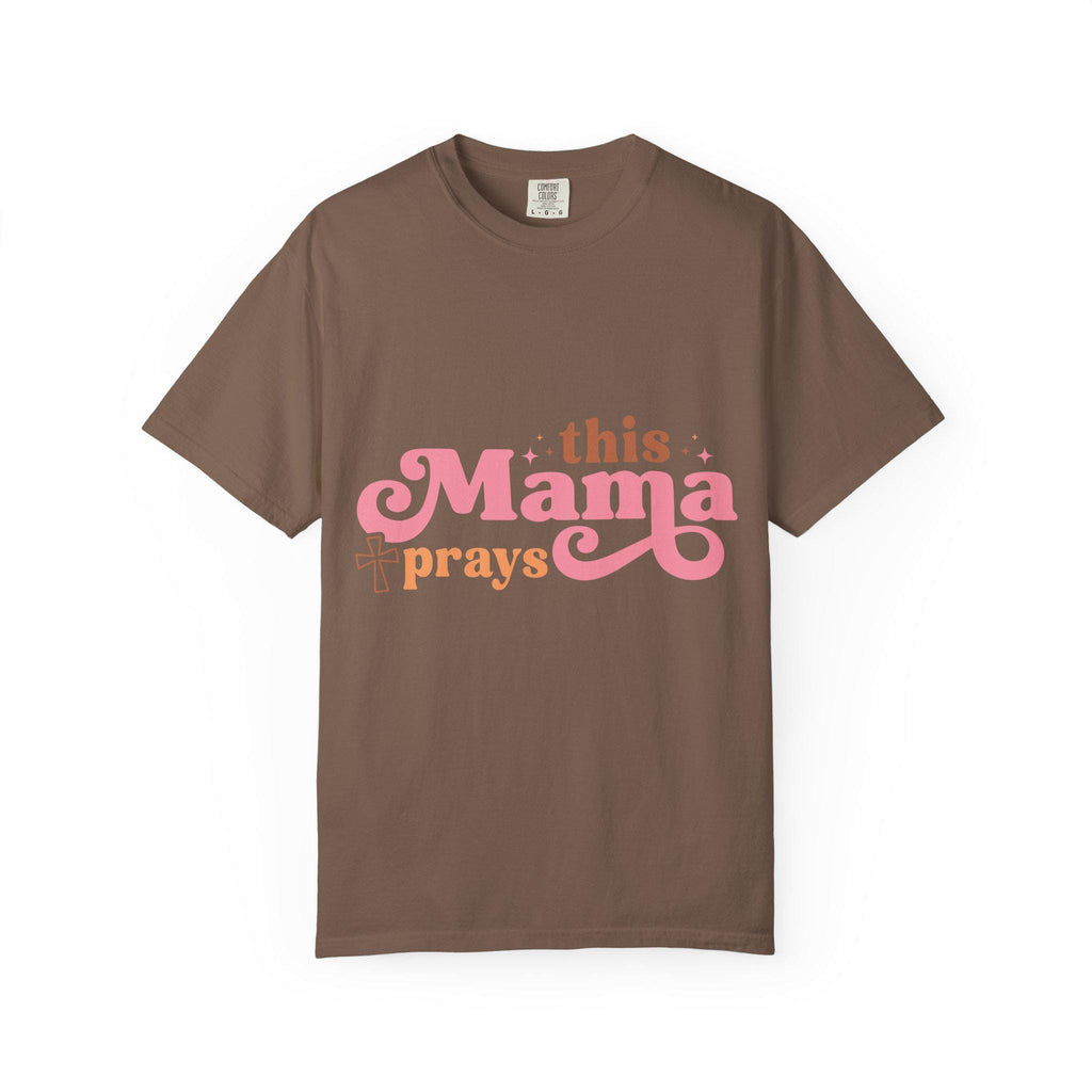 Faithful Mama Prays T-Shirt: Soft Vintage Christian Tee
