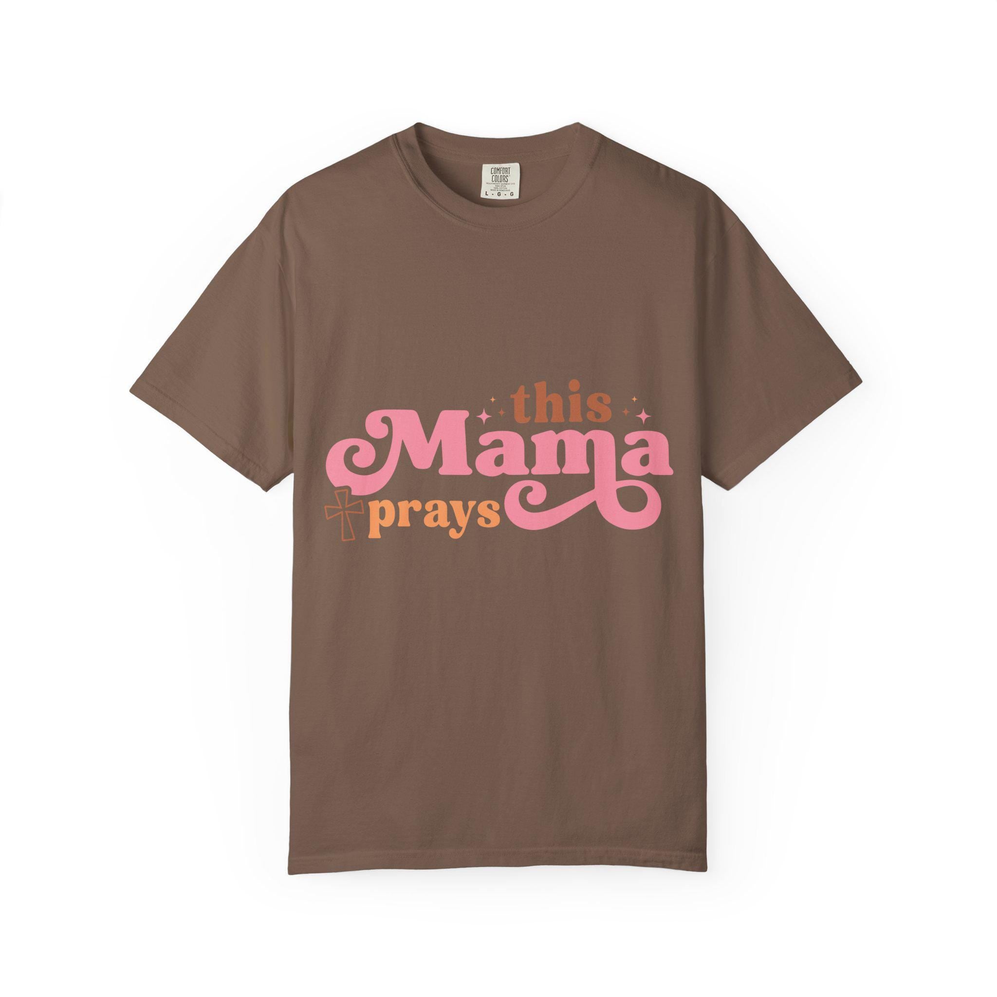Faithful Mama Prays T-Shirt: Soft Vintage Christian Tee