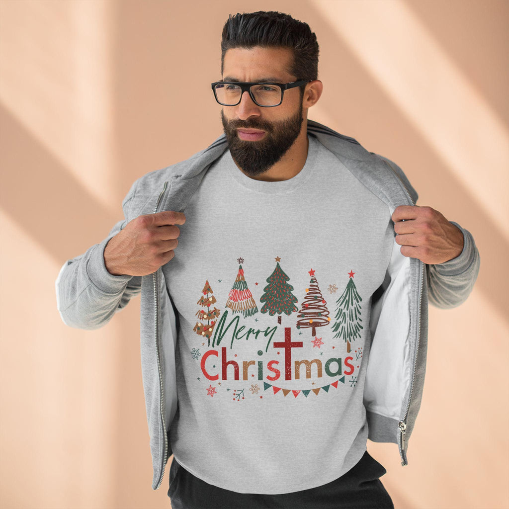 Christmas Trees Crewneck Sweatshirt: Festive Holiday Pullover