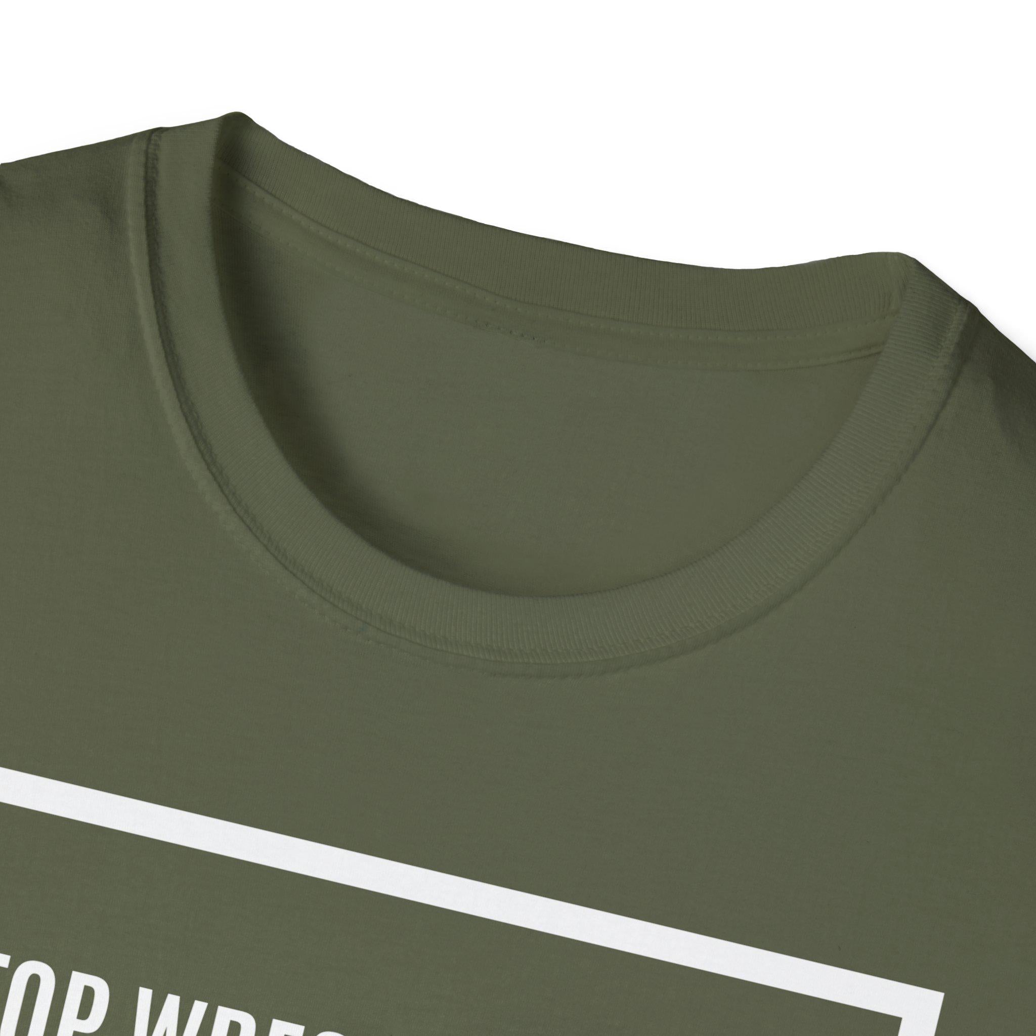 Christian T-Shirt: Stop Wrestling With God - Unisex Religious Tee