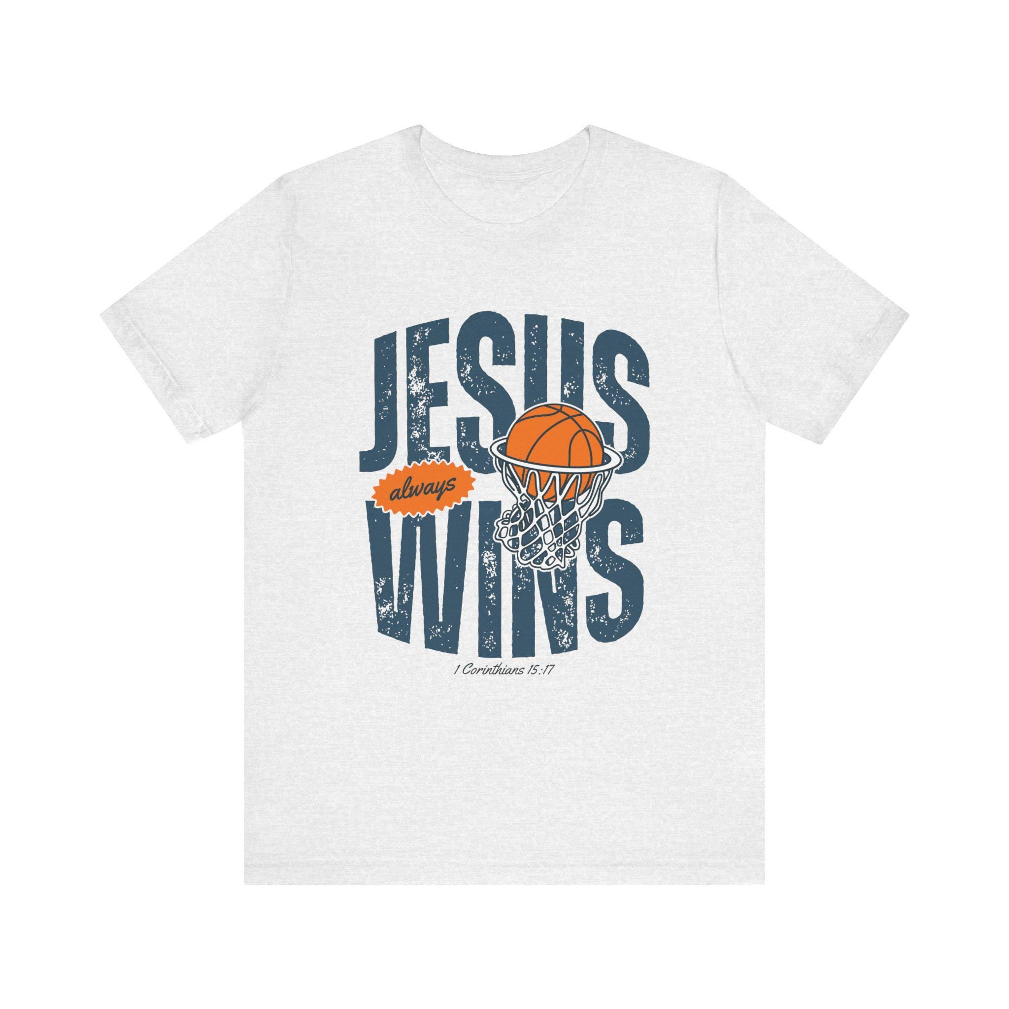Jesus Wins Basketball Tee: Christian Sports Apparel