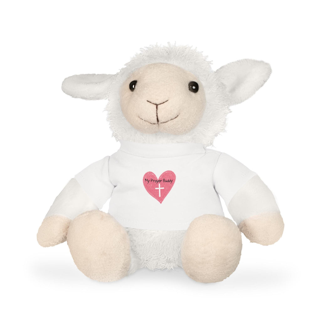 Prayer Buddy Plush Toy: Elephant, Bear, Bunny, Sheep with T-Shirt