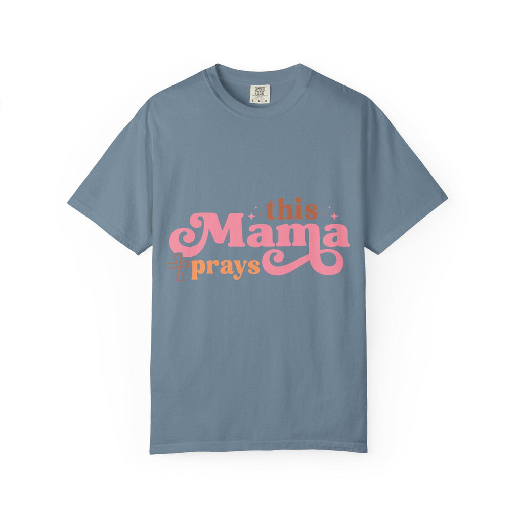 Faithful Mama Prays T-Shirt: Soft Vintage Christian Tee