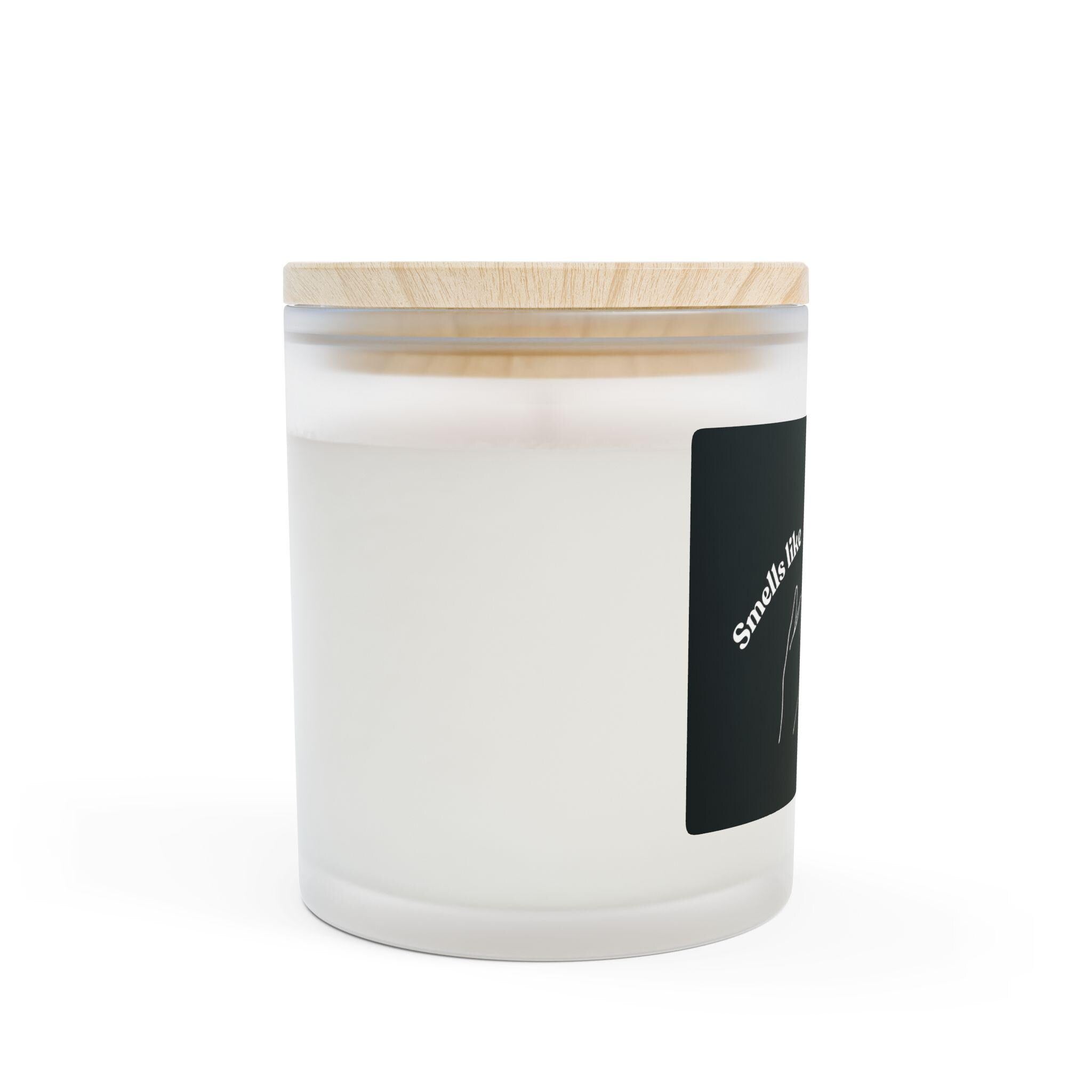 Bestie Energy Scented Candle: 11oz Frosted Glass, Maple Lid