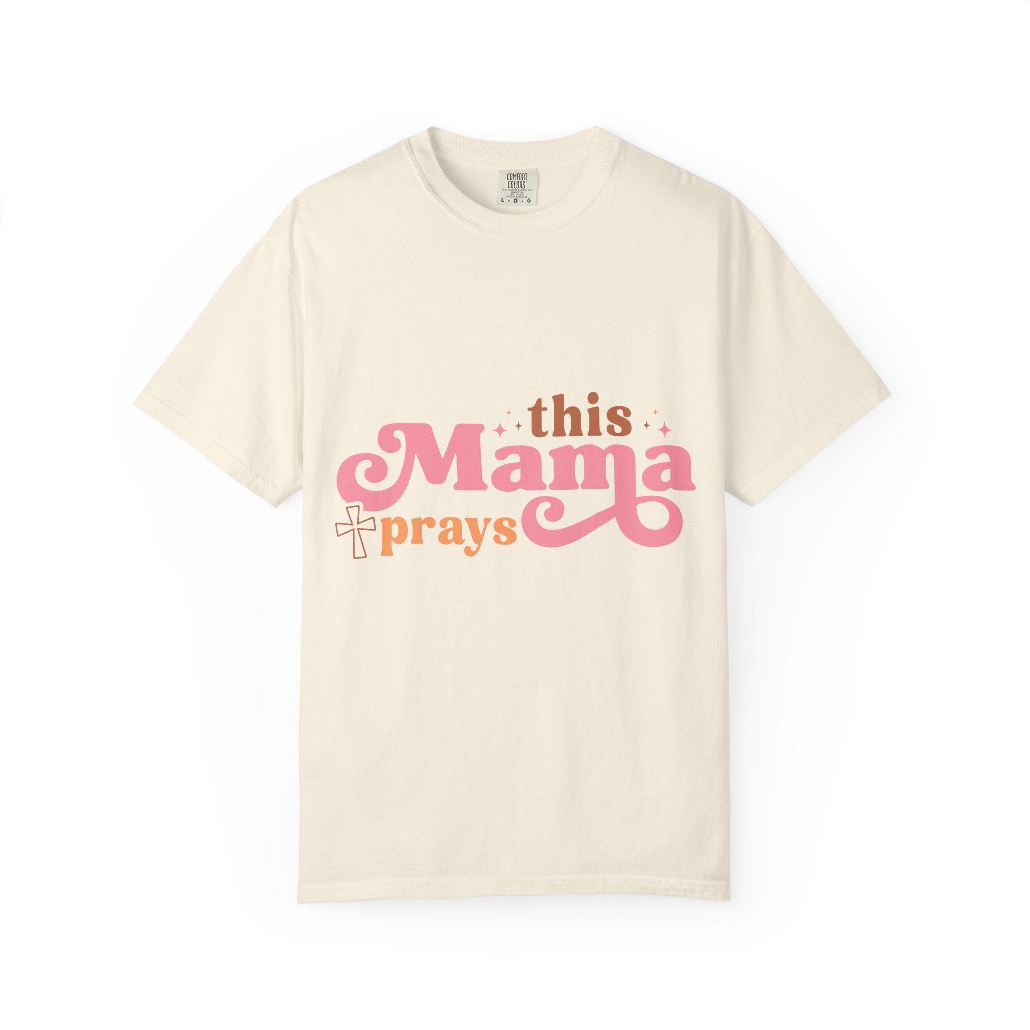 Faithful Mama Prays T-Shirt: Soft Vintage Christian Tee