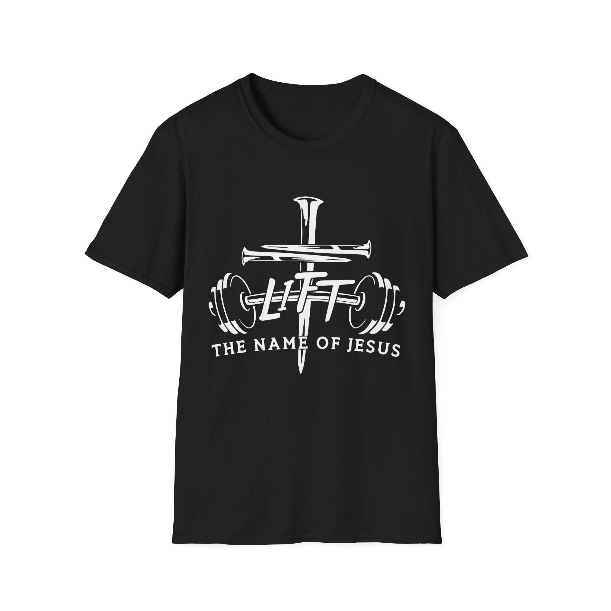 Christian 'Lift in Jesus' Name' Softstyle T-Shirt