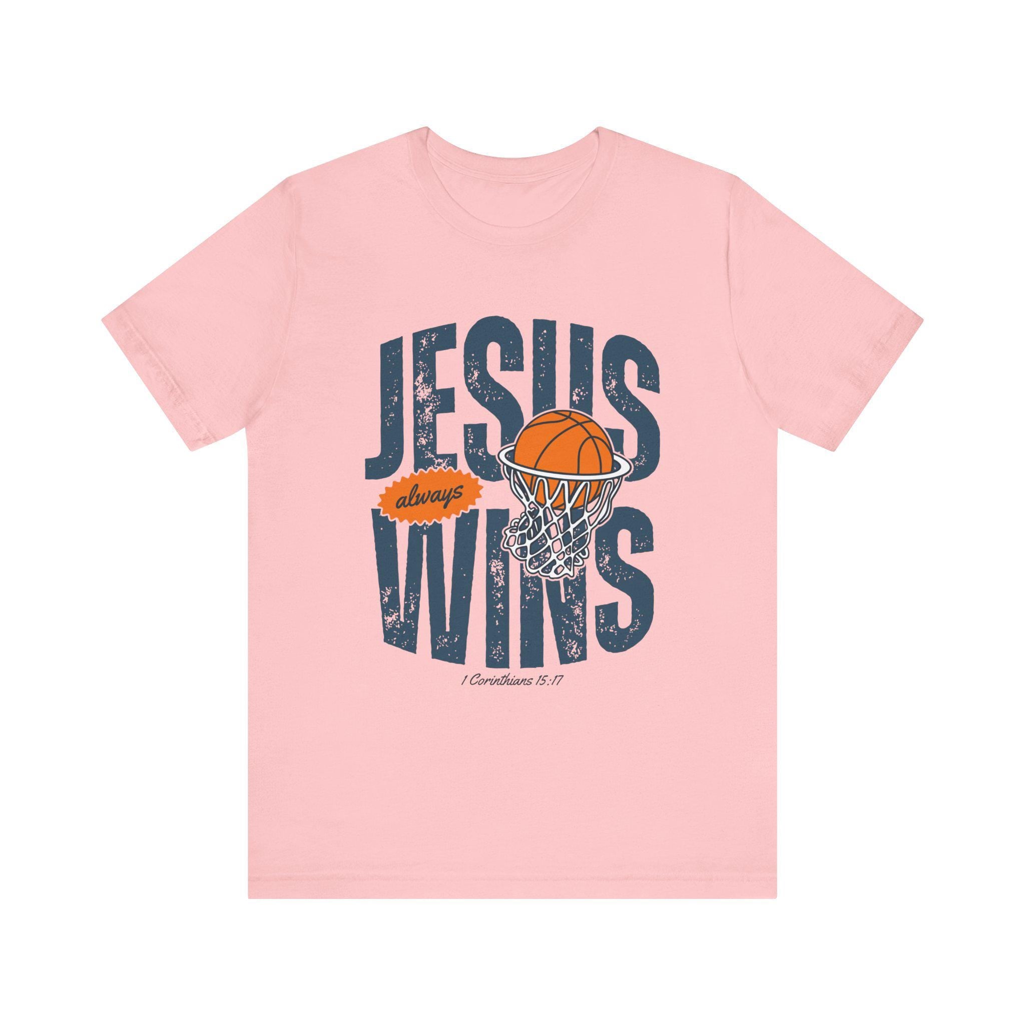 Jesus Wins Basketball Tee: Christian Sports Apparel