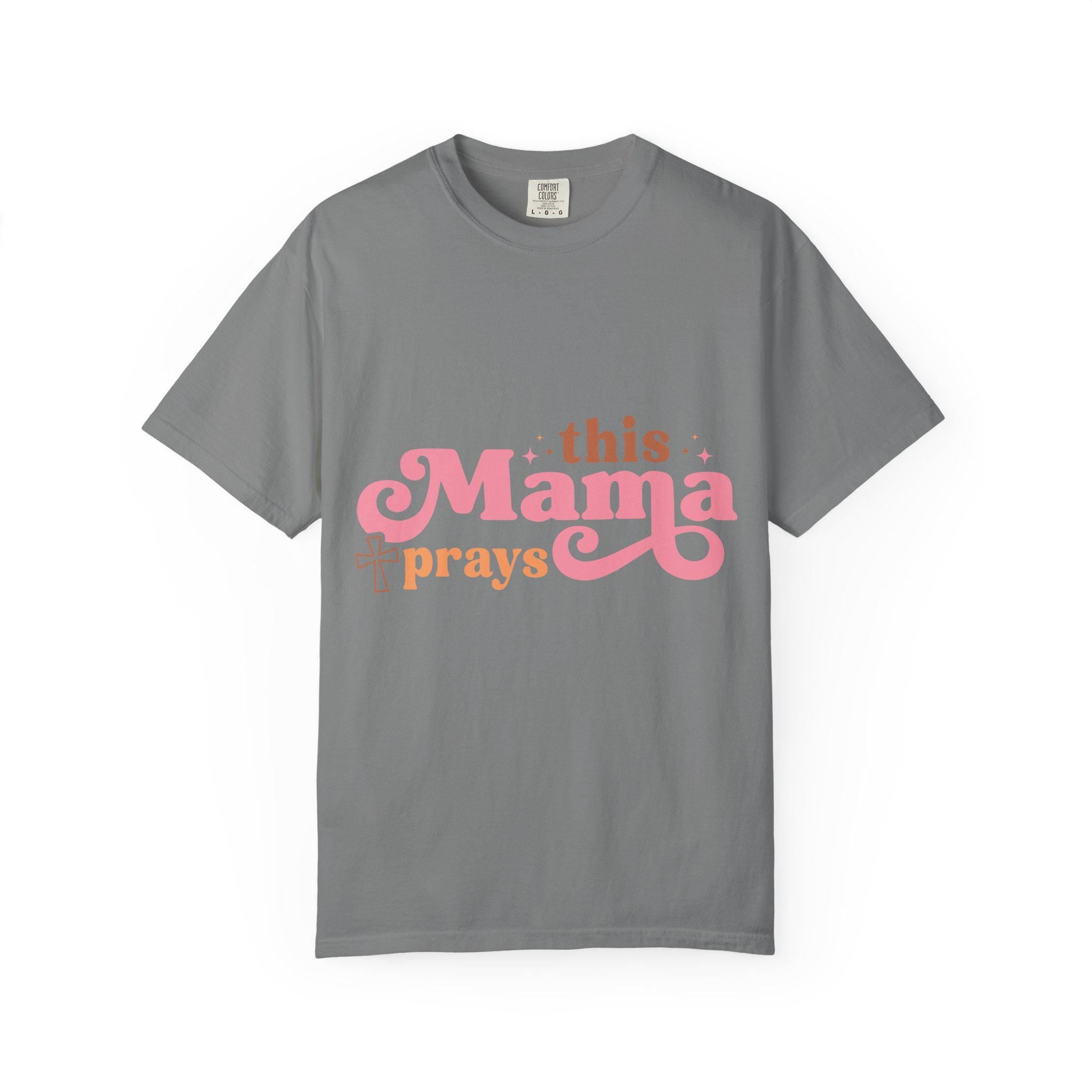 Faithful Mama Prays T-Shirt: Soft Vintage Christian Tee
