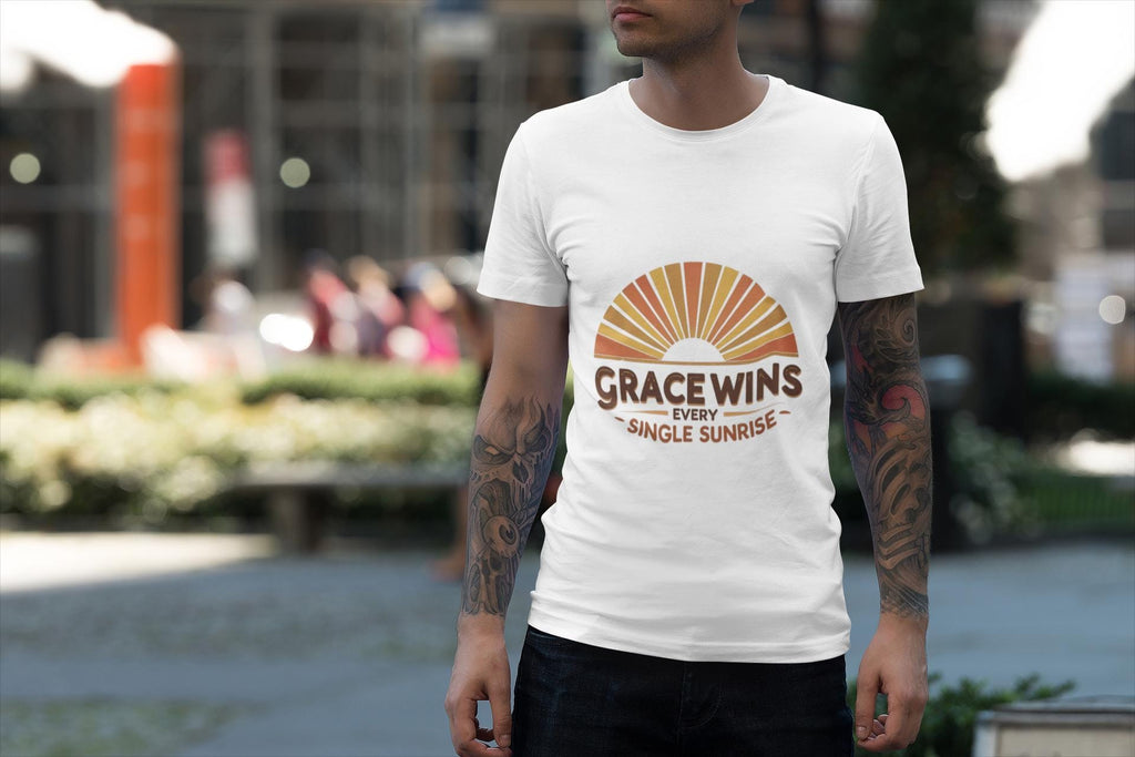 Retro Sun Graphic T-Shirt: Garment-Dyed Cotton Unisex Tee