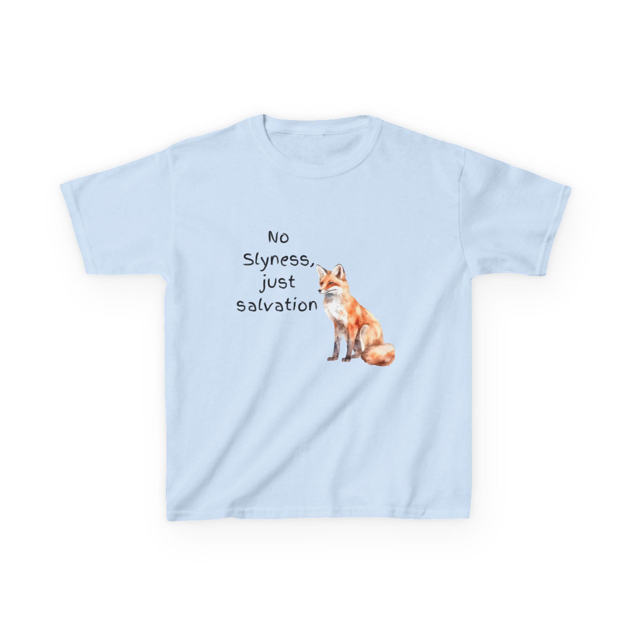 Fox Christian Kids Tee: Bible Verse, Youth Religious T-Shirt
