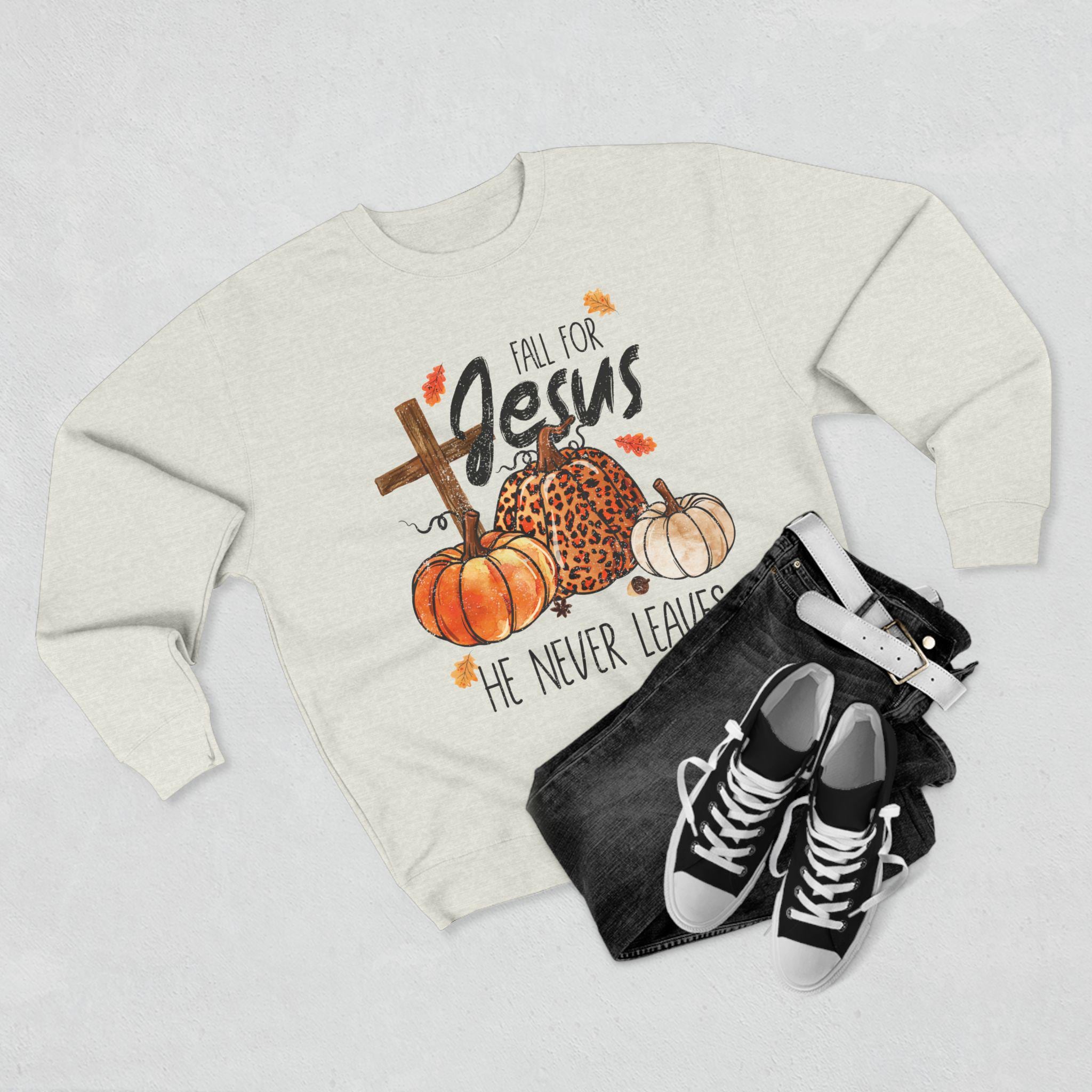 Fall For Jesus Sweatshirt: Cozy Christian Autumn Apparel