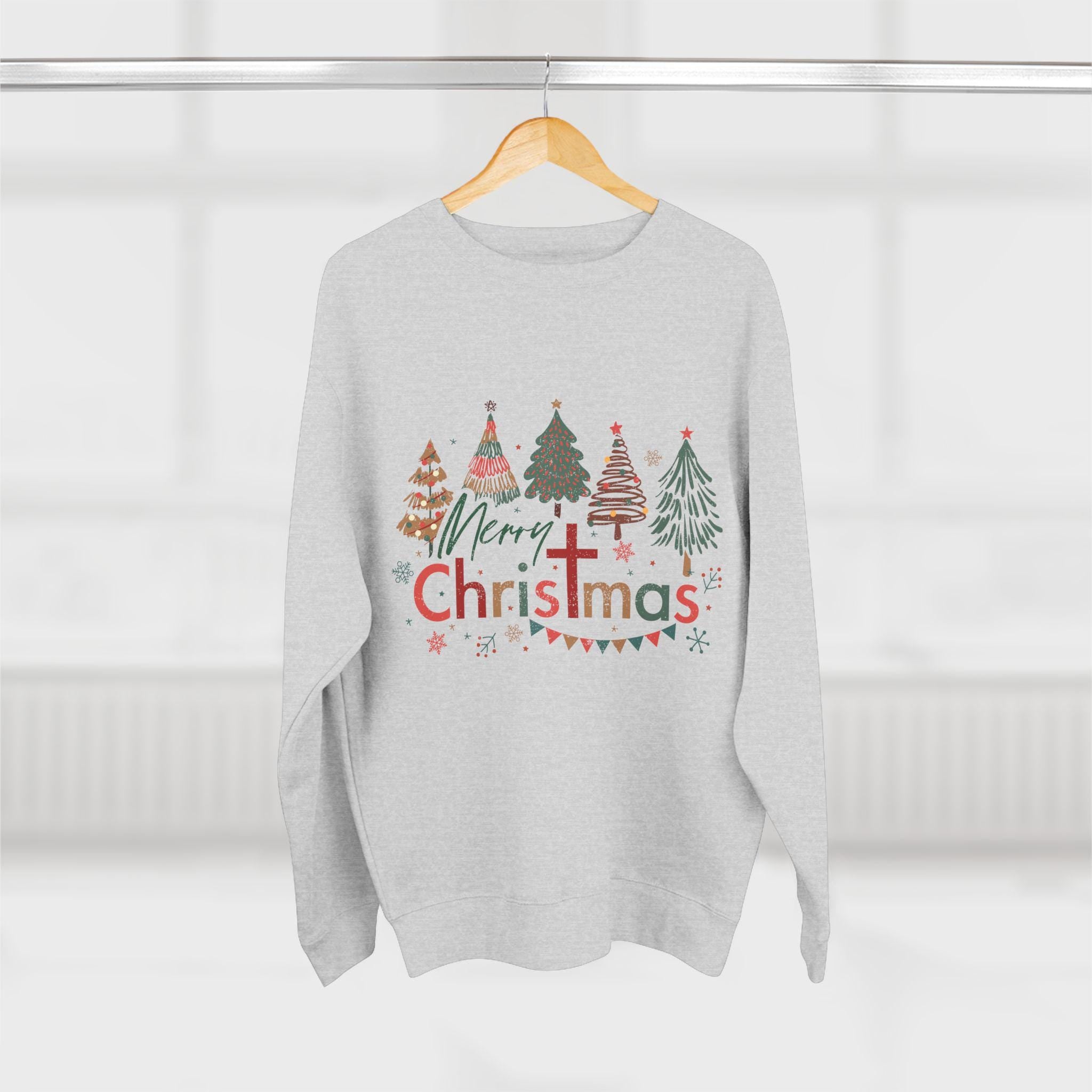 Christmas Trees Crewneck Sweatshirt: Festive Holiday Pullover