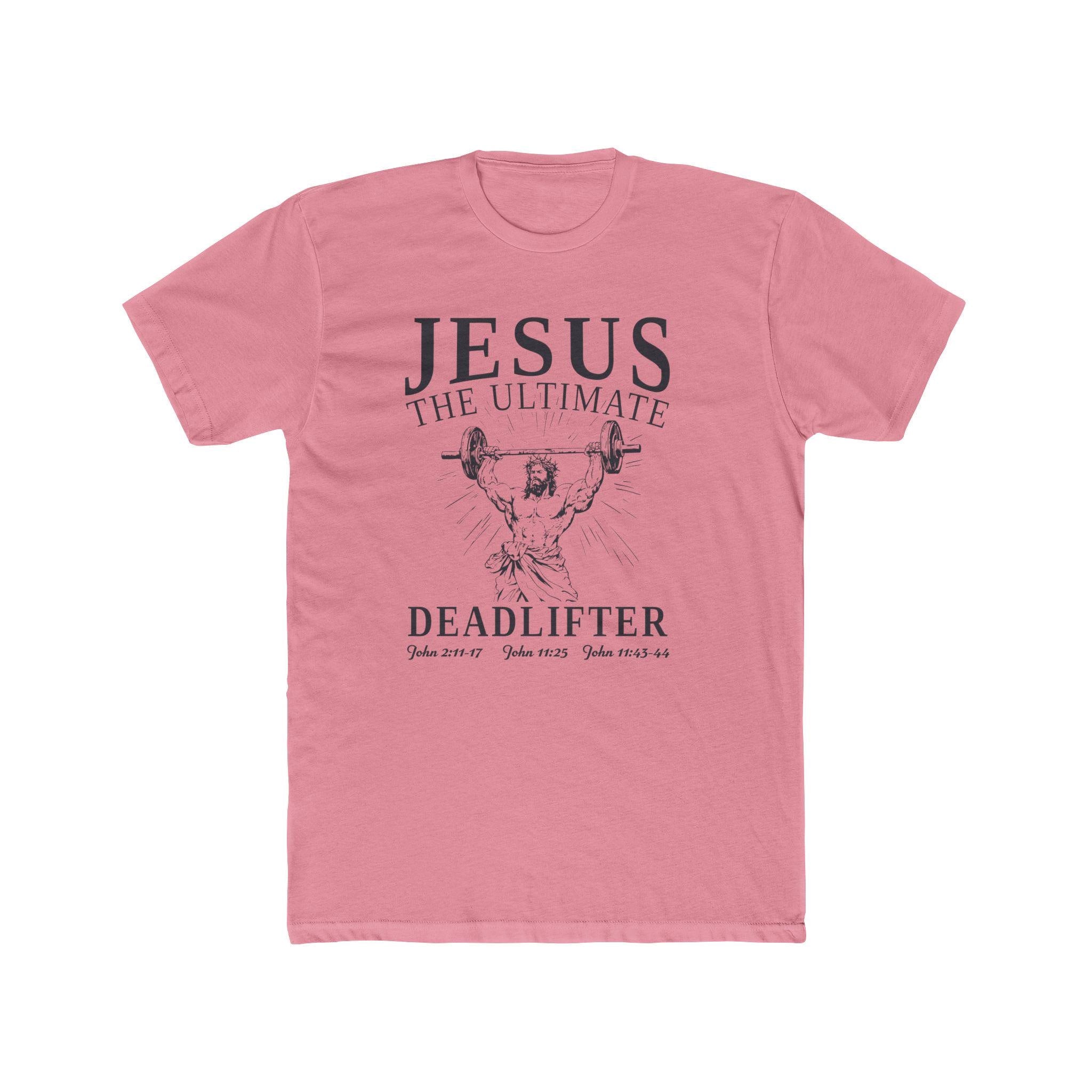Jesus Deadlifter Tee: Christian Gym Workout Shirt