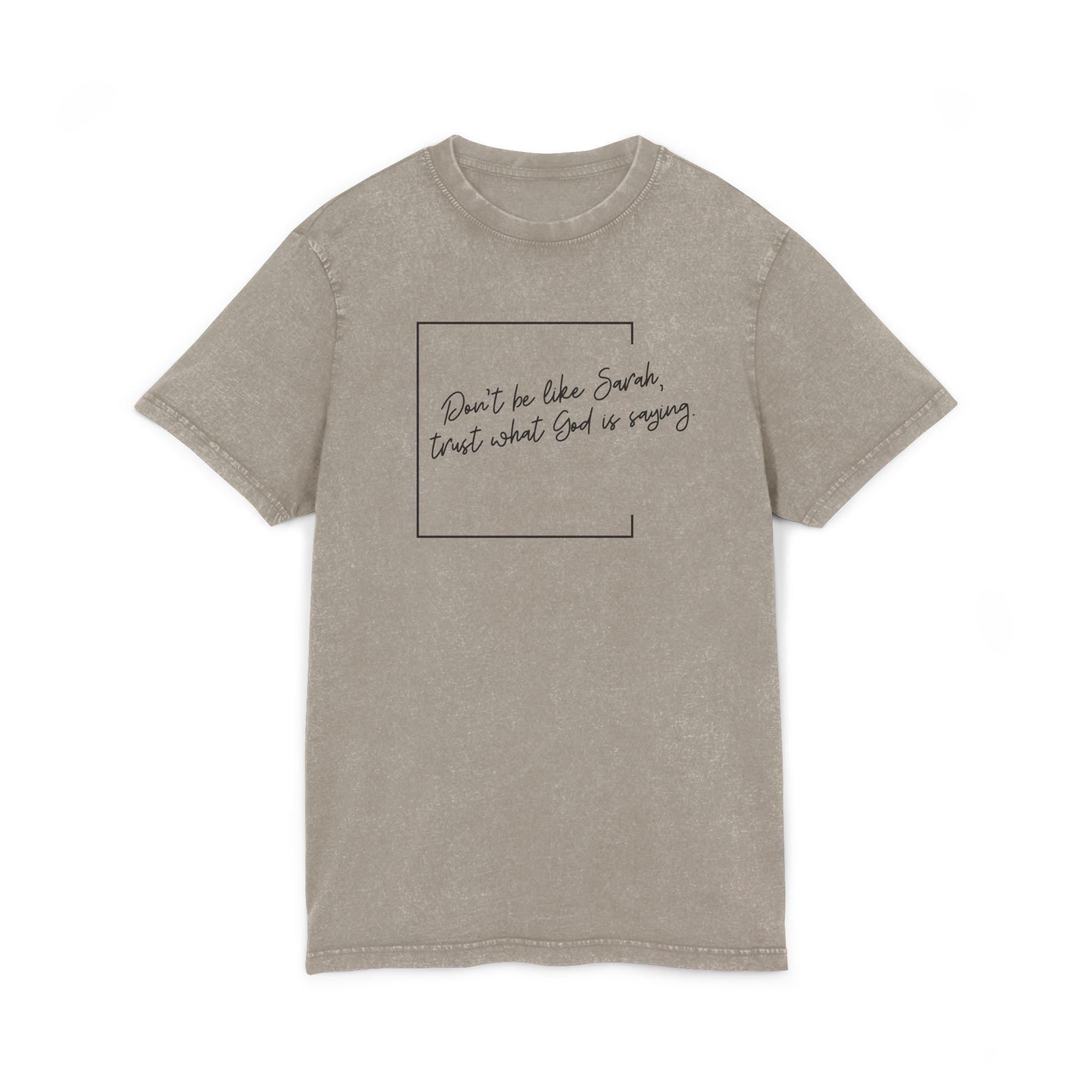 Christian Trust God Acid Wash Tee - Religious Women's T-Shirt