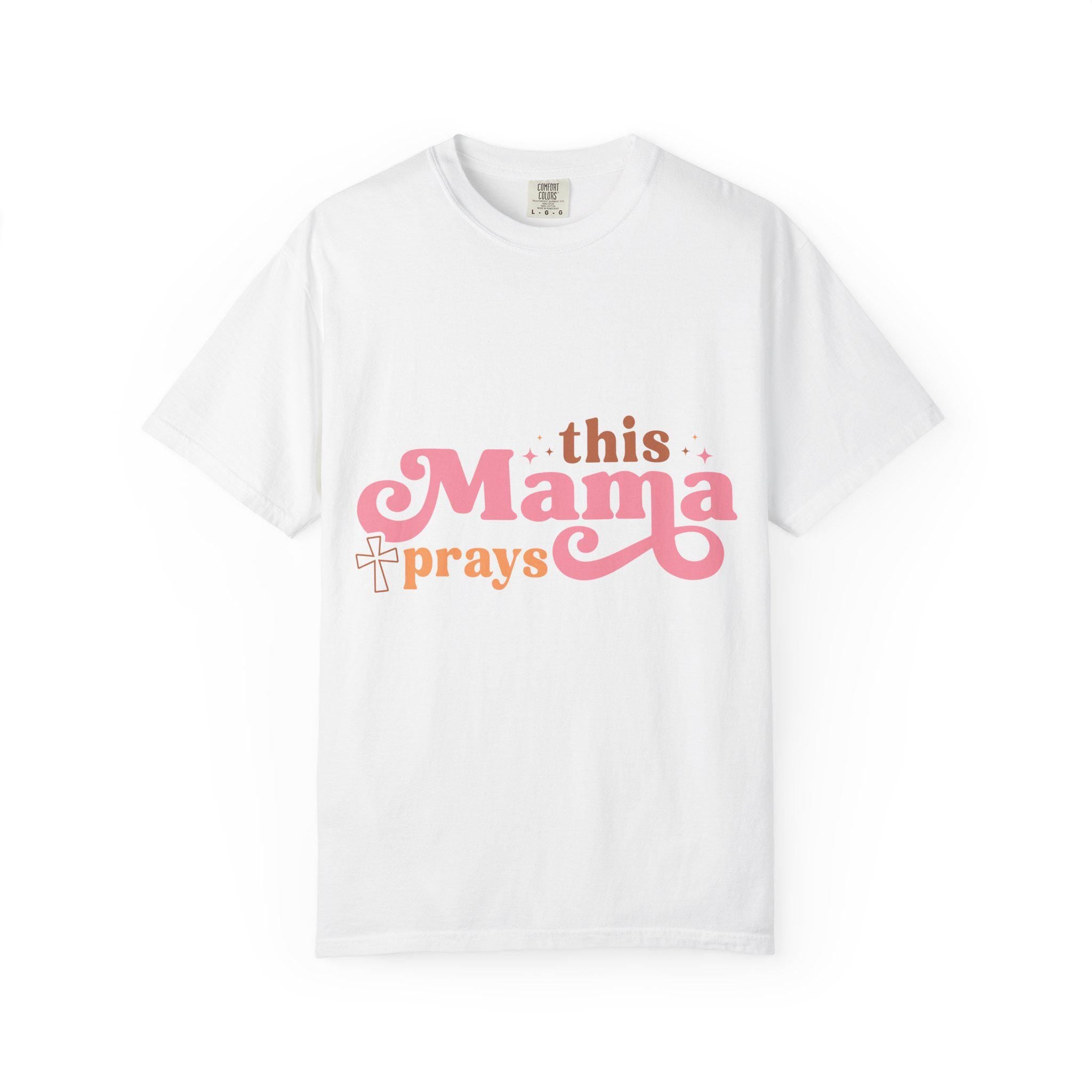 Faithful Mama Prays T-Shirt: Soft Vintage Christian Tee
