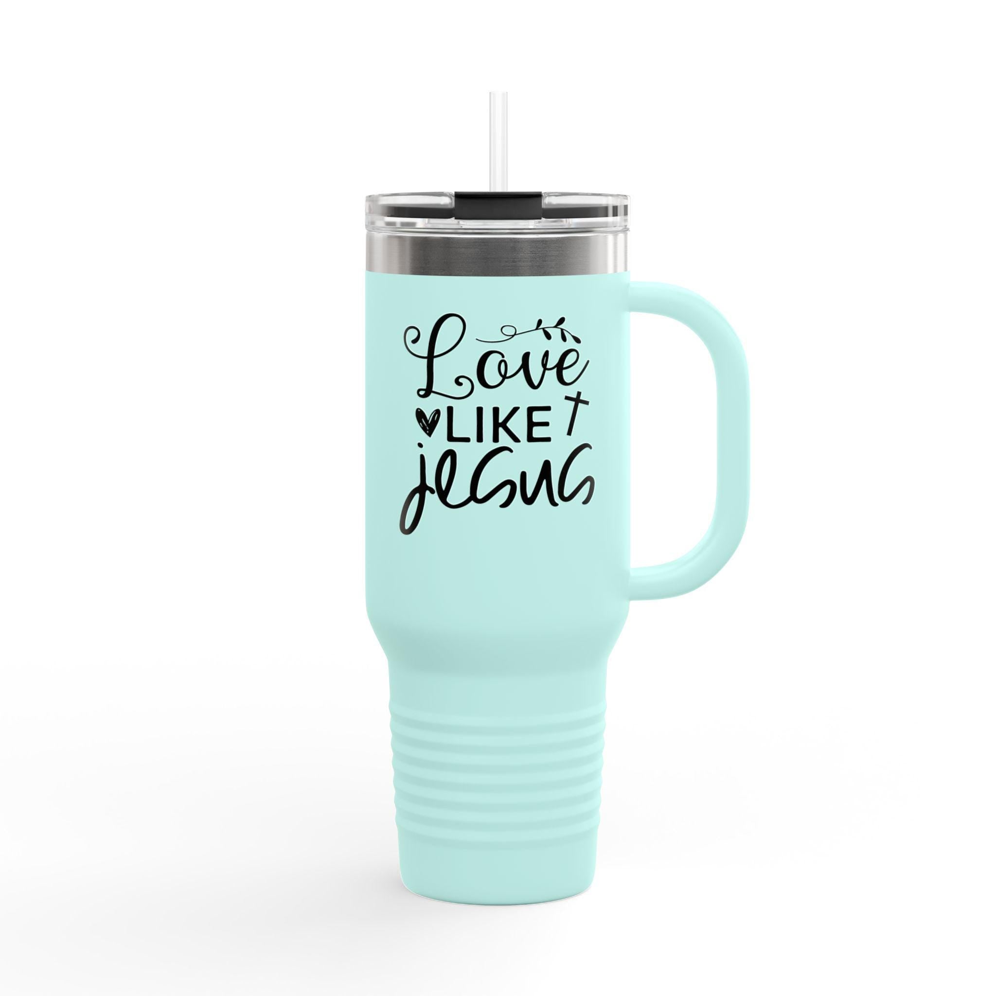 Love Like Jesus Insulated Travel Mug: 40oz Christian Tumbler