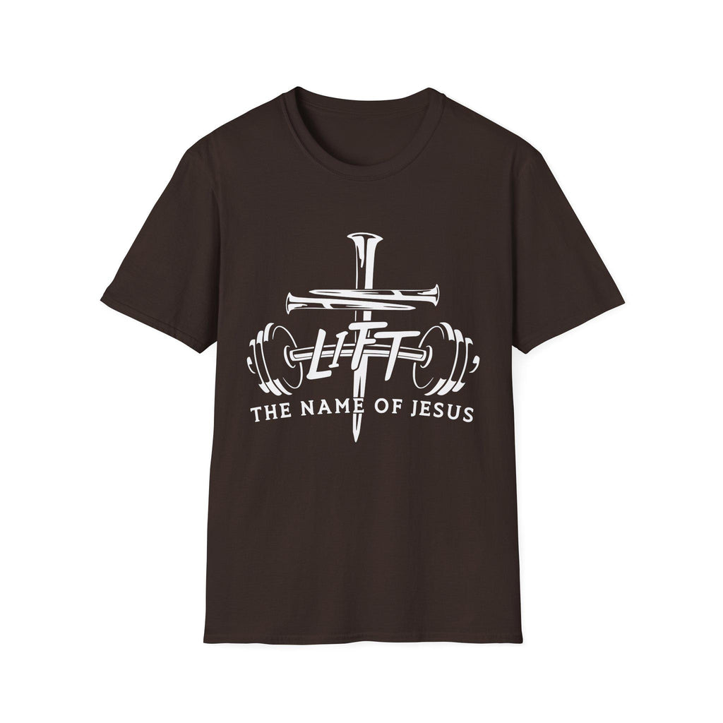 Christian 'Lift in Jesus' Name' Softstyle T-Shirt