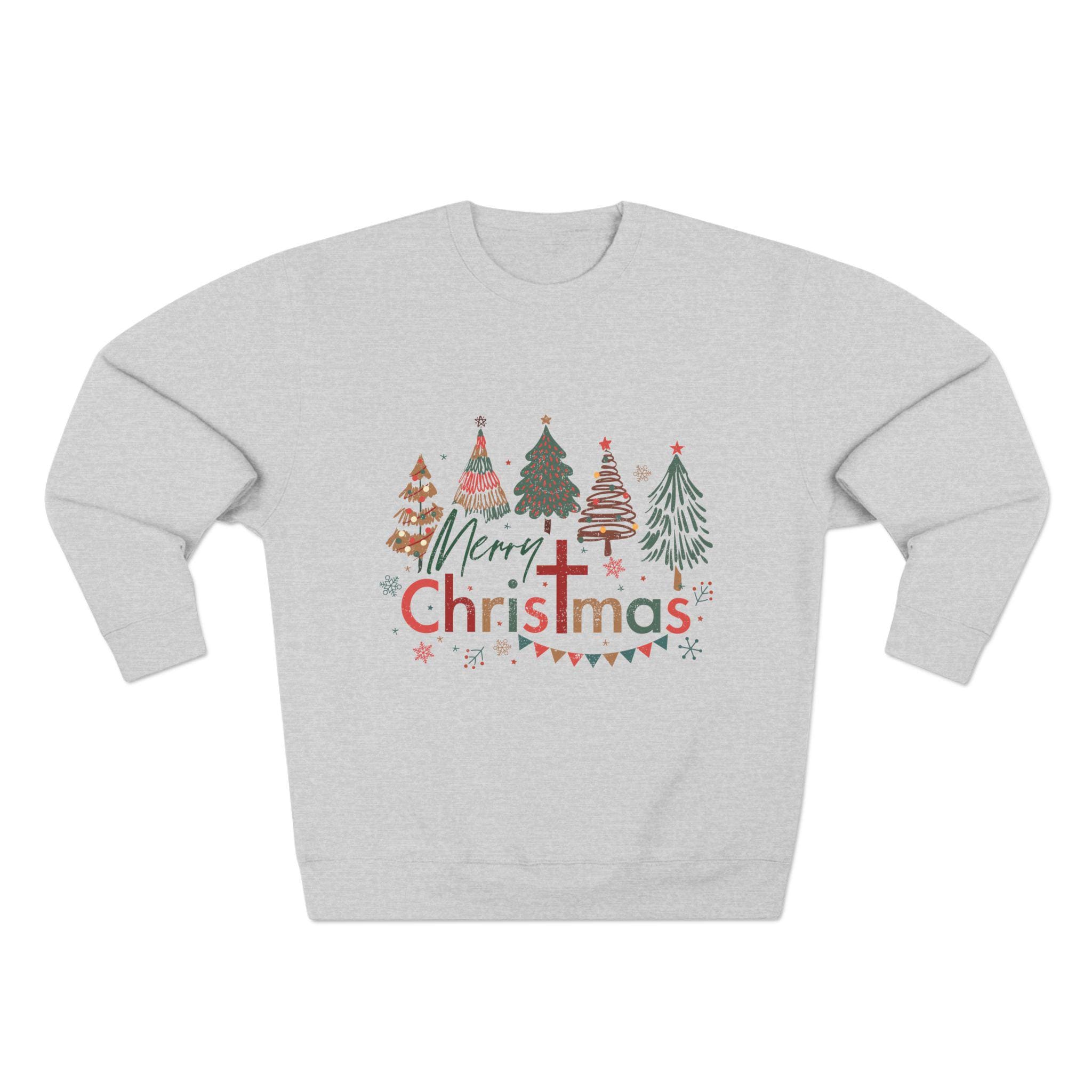 Christmas Trees Crewneck Sweatshirt: Festive Holiday Pullover
